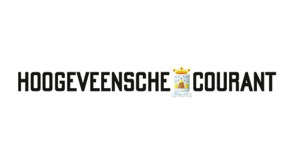 Logo krant Hoogeveen - Hoogeveense Courant op een transparante achtergrond - 600 * 337 pixels 